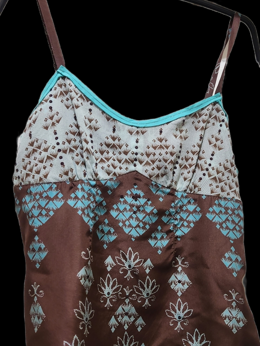 Gap Brand, Brown & Turquoise Printed Camisole